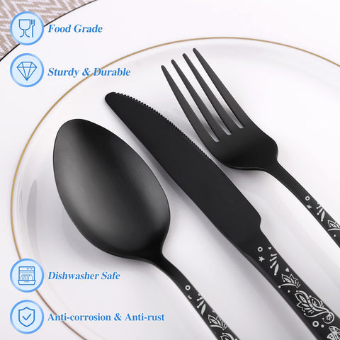 SANLUNS dishwasher-safe flatware simplifies cleanup after meals