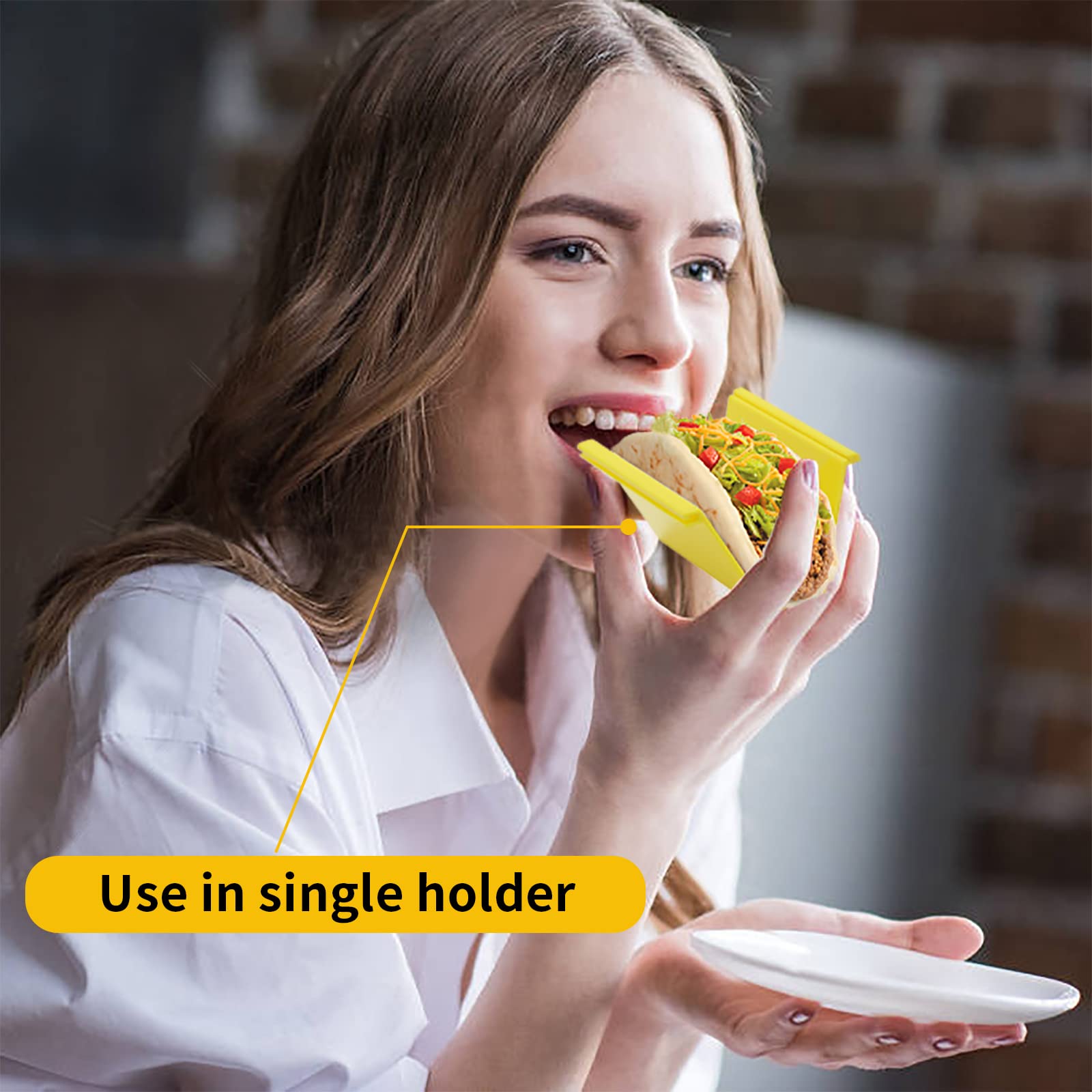 SanmChuf BPA-free microwave-safe design supports quick reheats for tacos.