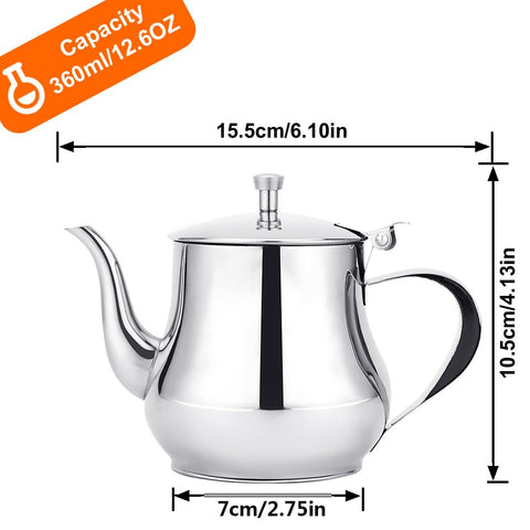 SANQIAHOME teapot includes built-in filter for sediment-free pouring.