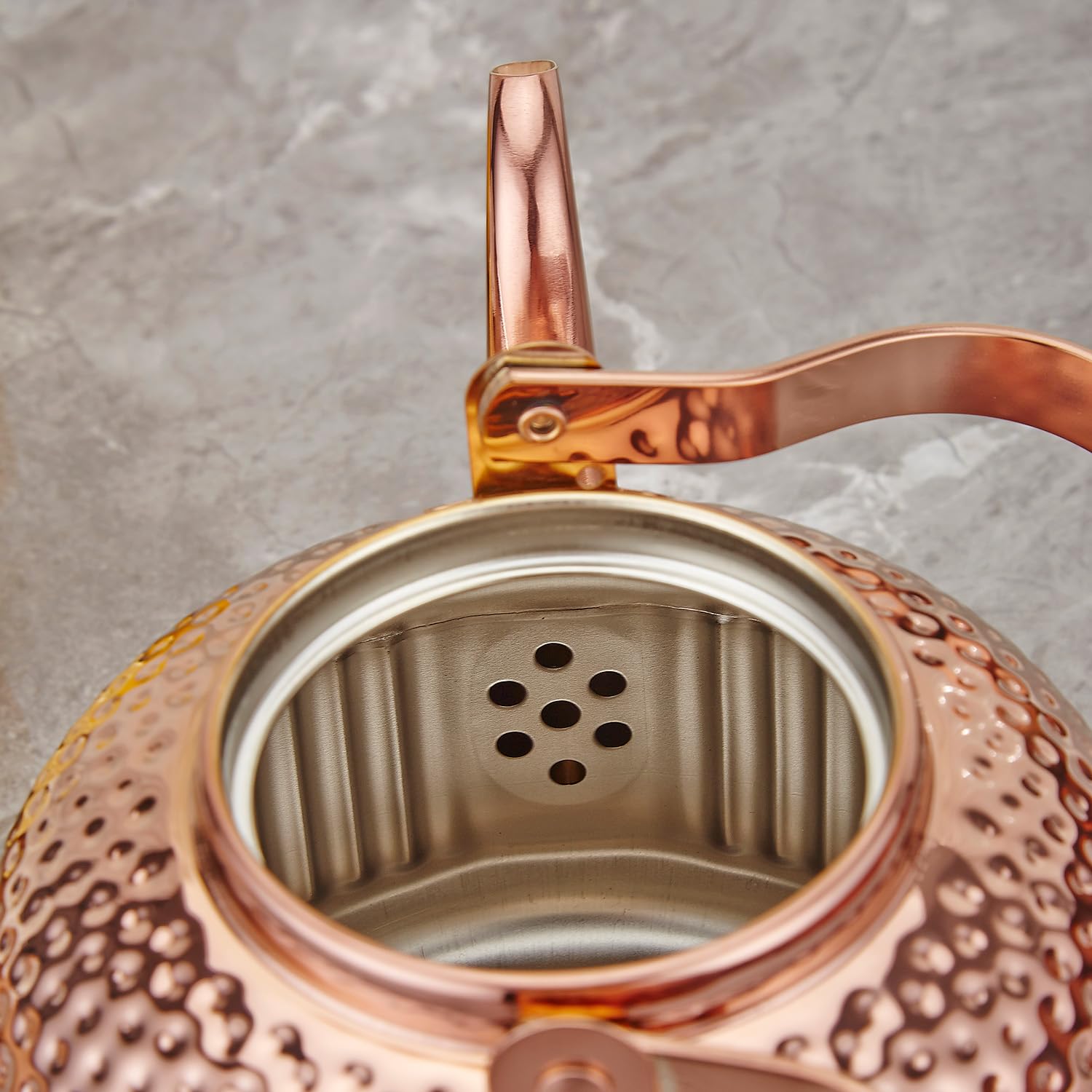 SANQIAHOME antique teapot 1.5l stovetop compatibility for versatile cooking.