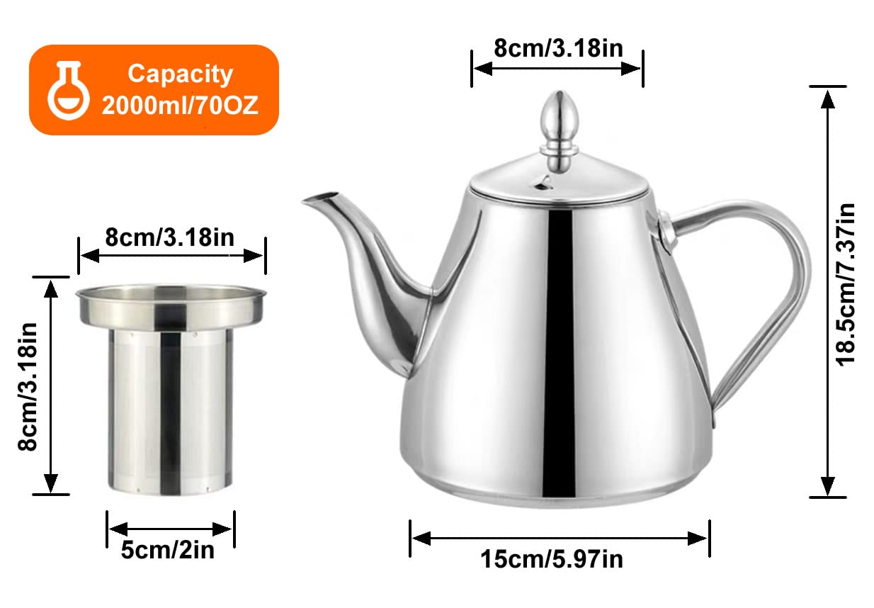 SANQIAHOME restaurant-quality teapot for professional tea service