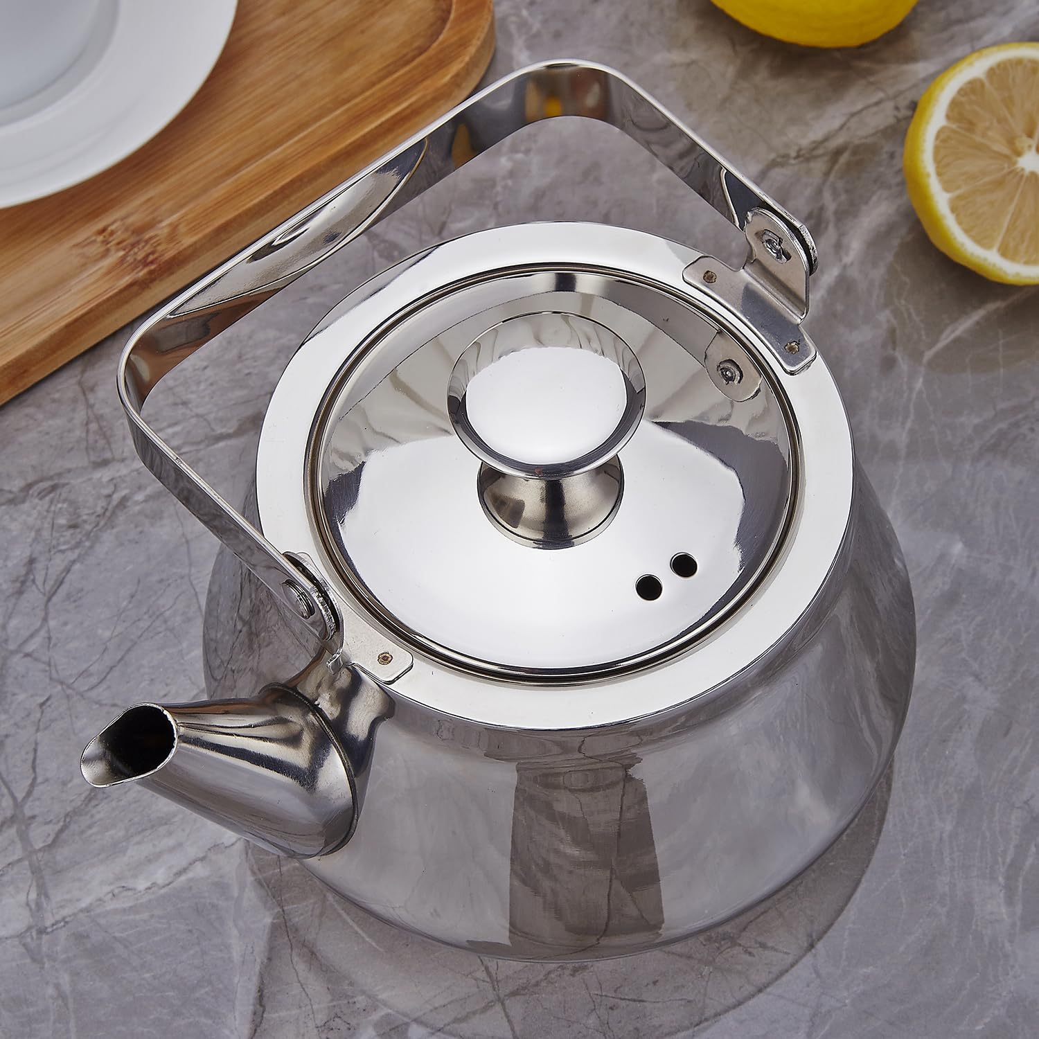SANQIAHOME teapot is dishwasher-safe for quick cleaning.