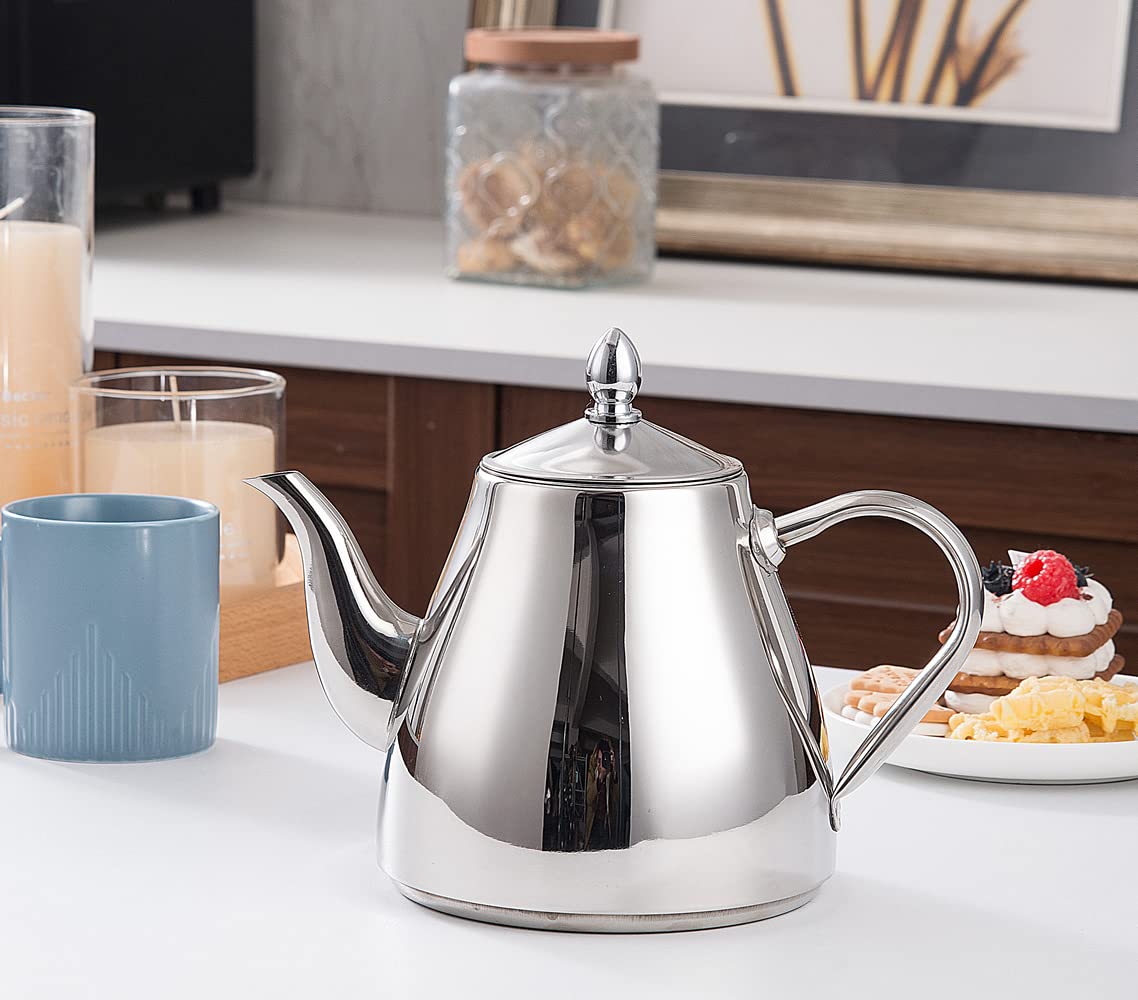 SANQIAHOME teapot with infuser for easy loose-leaf tea at home