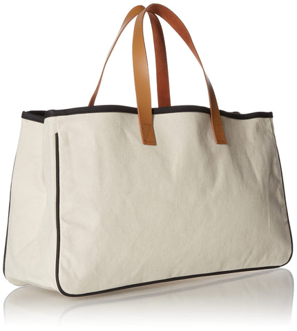 Santa Barbara Design Studio lake life tote side panel with leather handles for timeless style