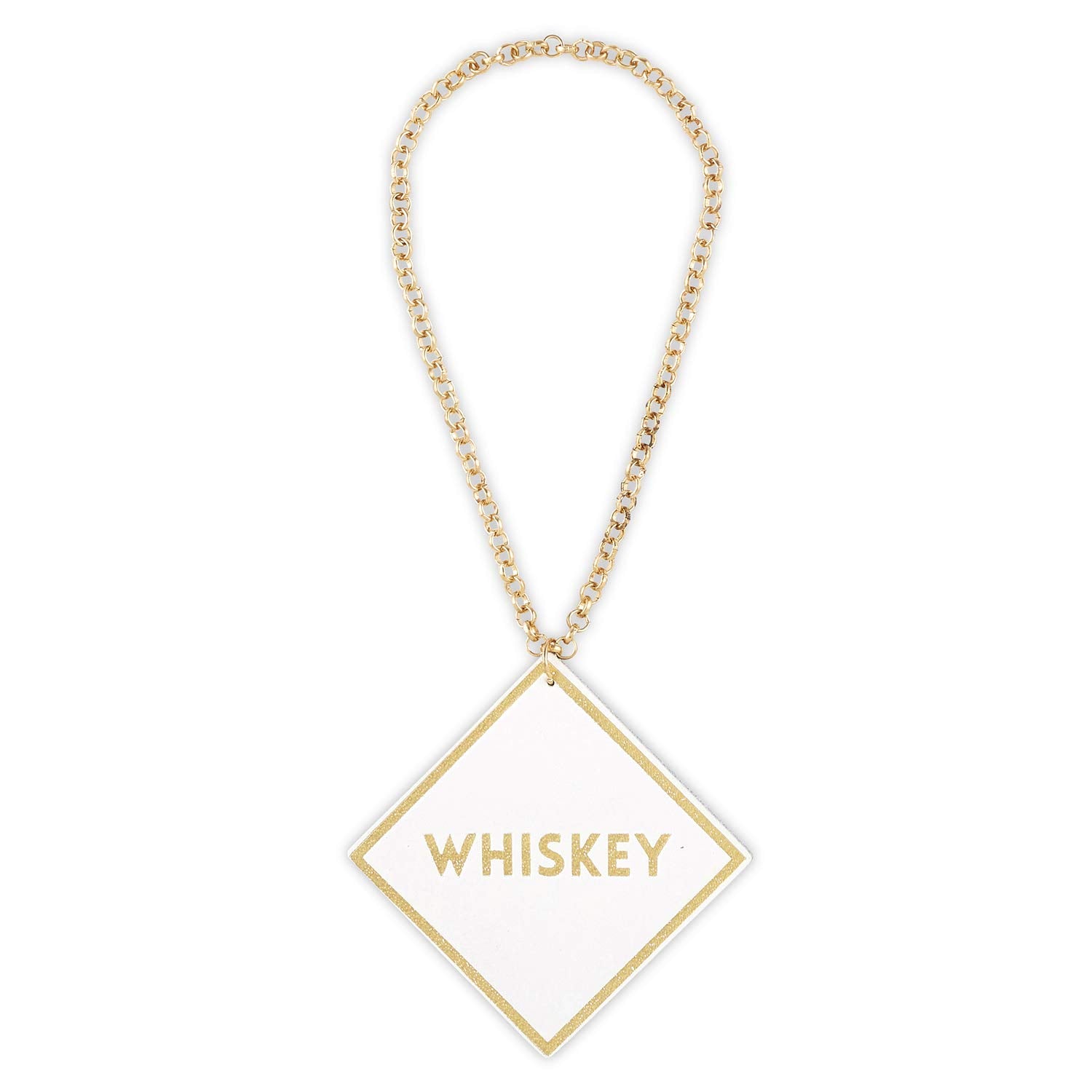 Santa Barbara Design Studio Whiskey tag with gold foil for premium feel.