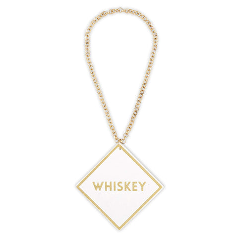 Santa Barbara Design Studio Whiskey tag with gold foil for premium feel.