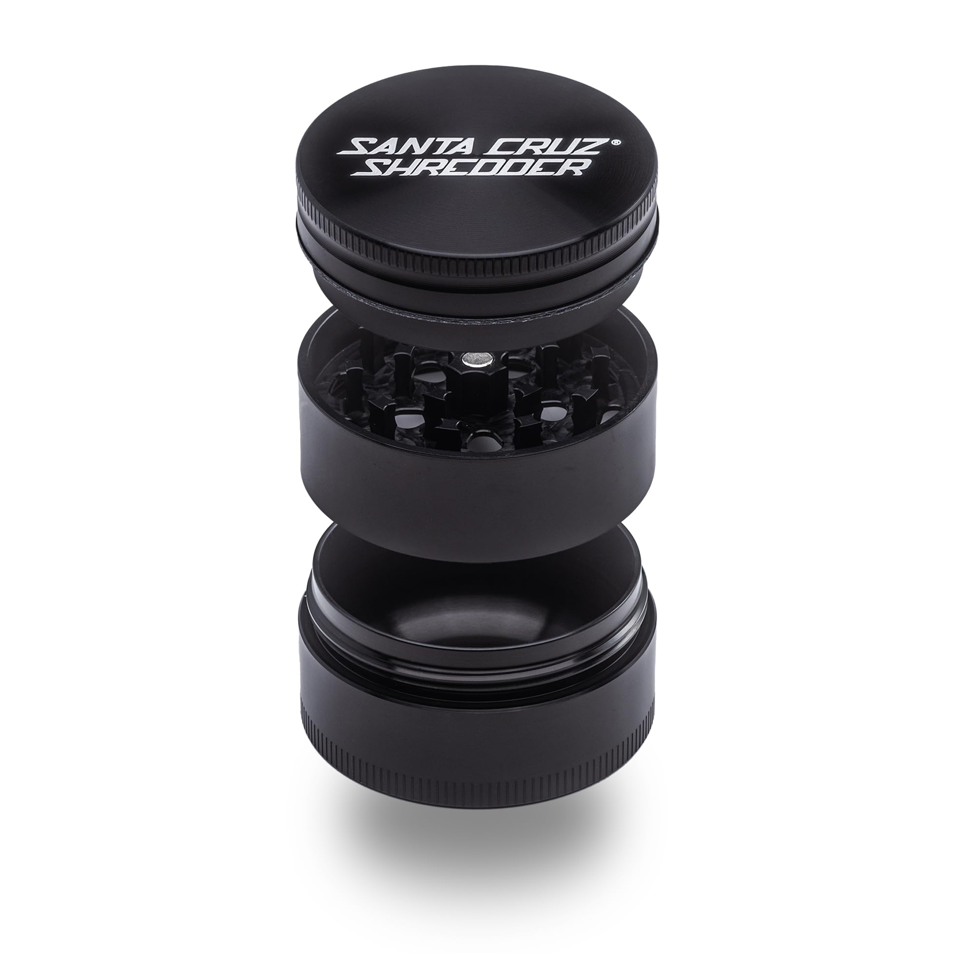 Santa Cruz Shredder 3-piece compact design for quick, even grinding at home