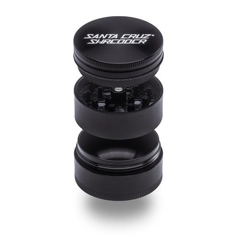 Santa Cruz Shredder 3-piece compact design for quick, even grinding at home