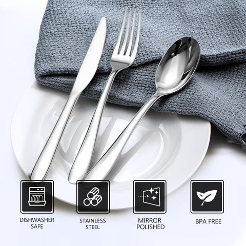 SANTUO spoon 7.3-inch size with rounded edge for comfortable soups.