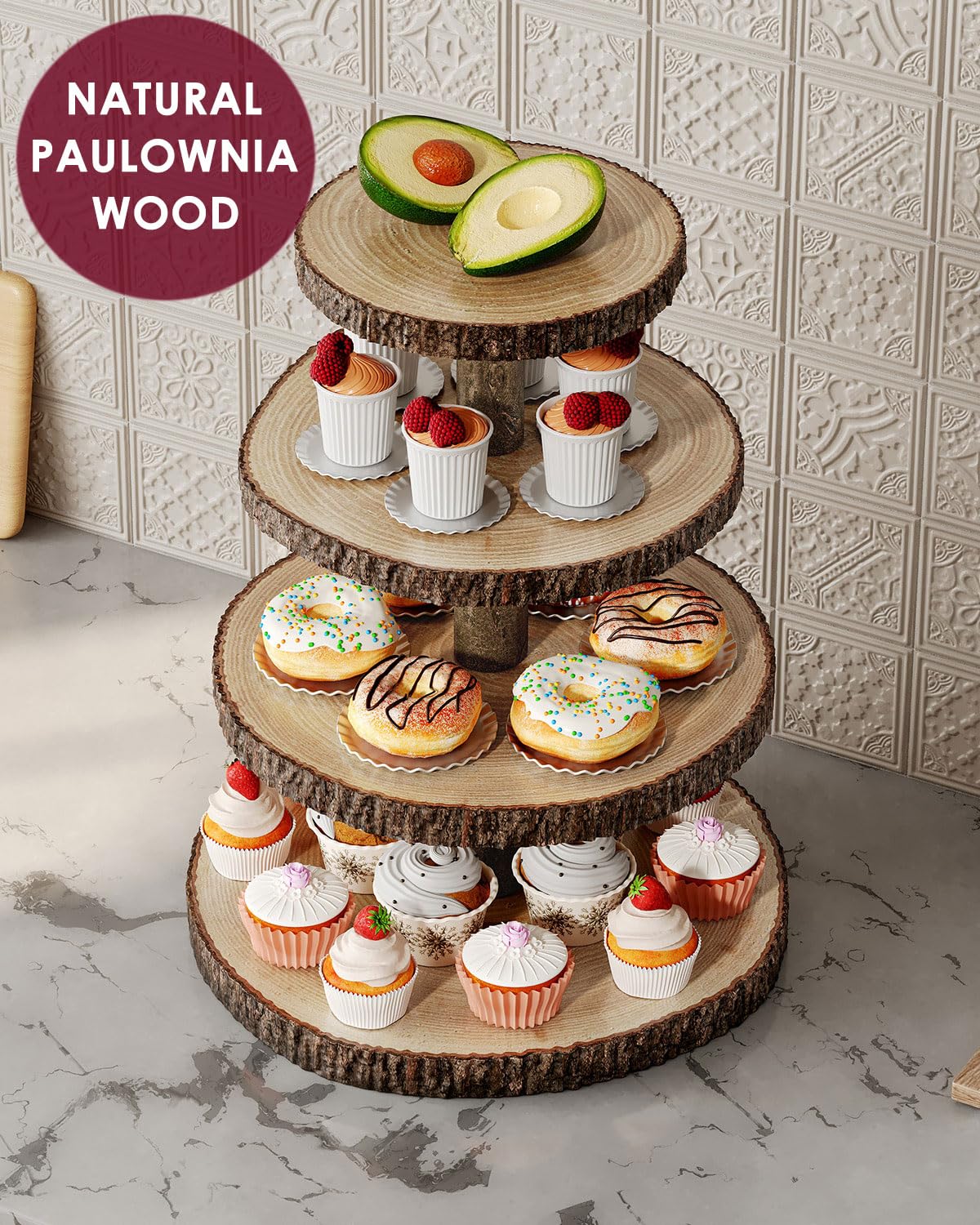 SANYOUNG 4-tier stand suits weddings, baby showers, birthdays, and parties.