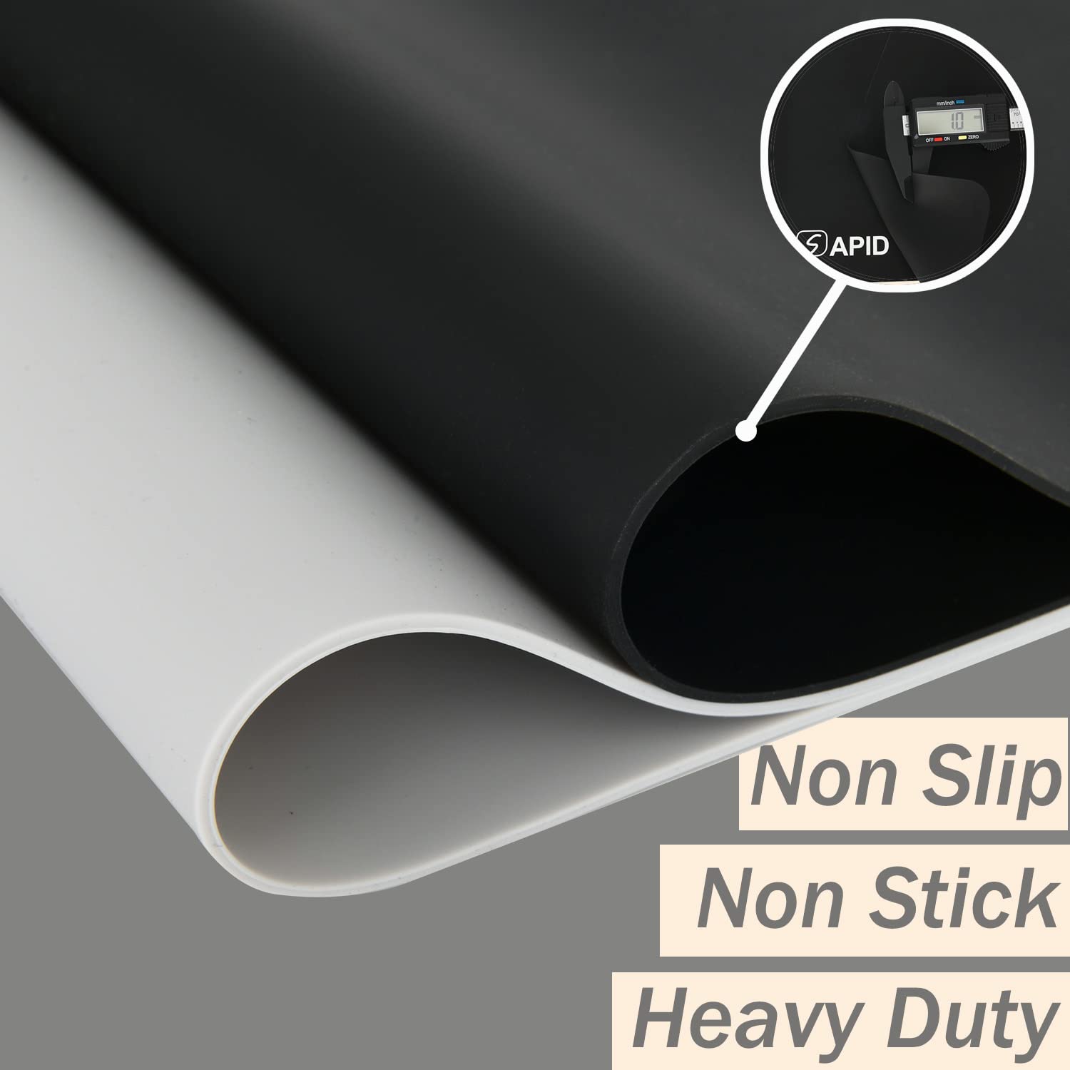 SAPID heat-resistant mat safe for under air fryers and coffee makers.