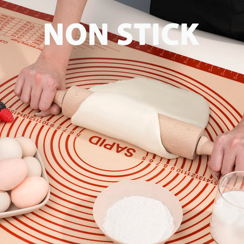 Sapid pastry mat nonstick surface reduces sticking during rolling