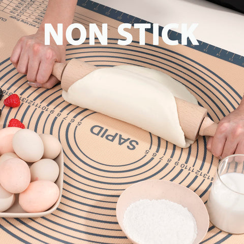 Sapid large workspace ideal for fondant, cookies, and dough prep.