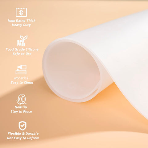 Sapid non-slip matte silicone mat remains secure on surfaces