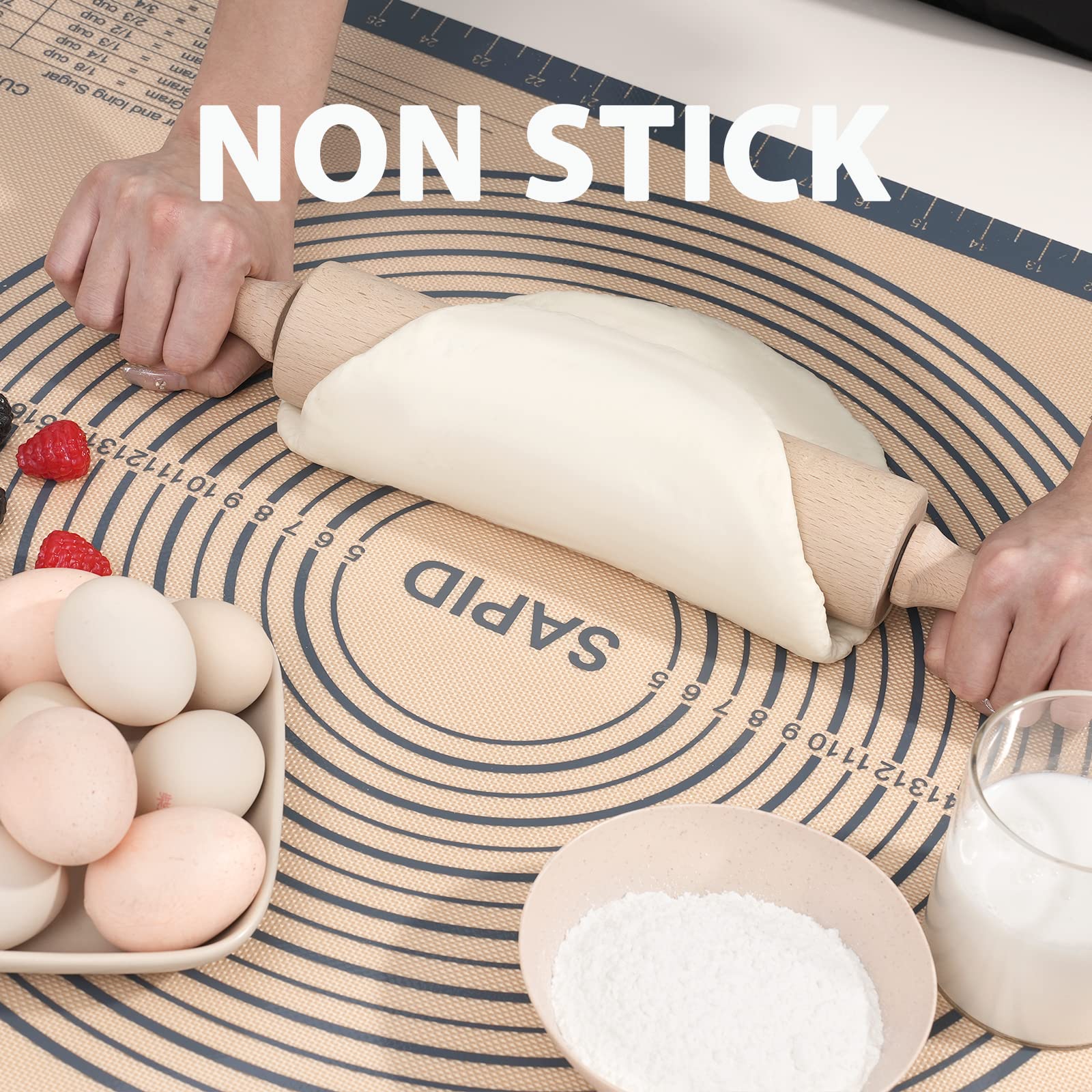 Heat-safe from -30 to 480°F protecting your workspace.