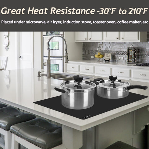 SAPID washable silicone mat easy to wipe clean after spills.