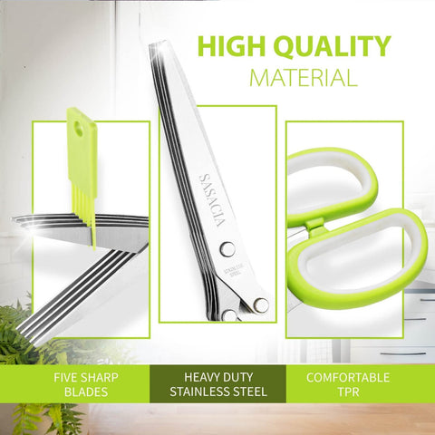 Stainless steel construction demonstrates durability for daily kitchen tasks.