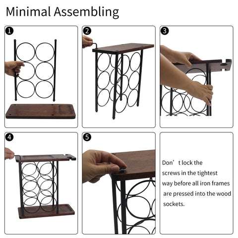 SASIDO wine rack complements modern kitchen decor