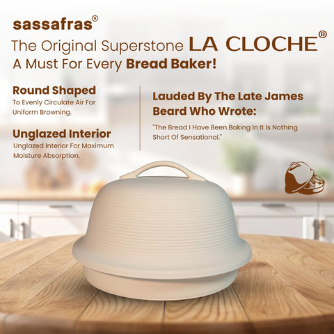 Sassafras Superstone La Cloche is oven-ready for diverse bake experiments