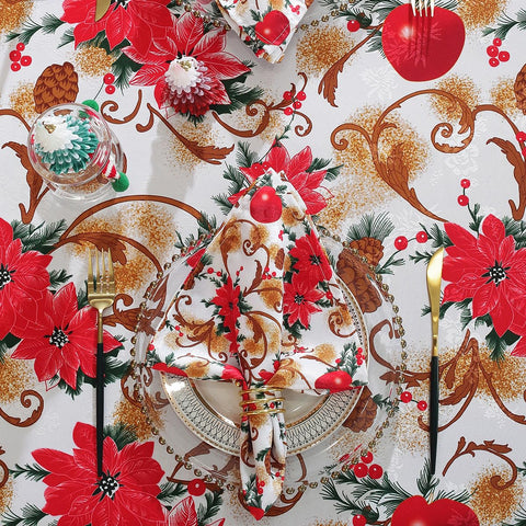 SASTYBALE pinecone detail brings natural holiday charm.