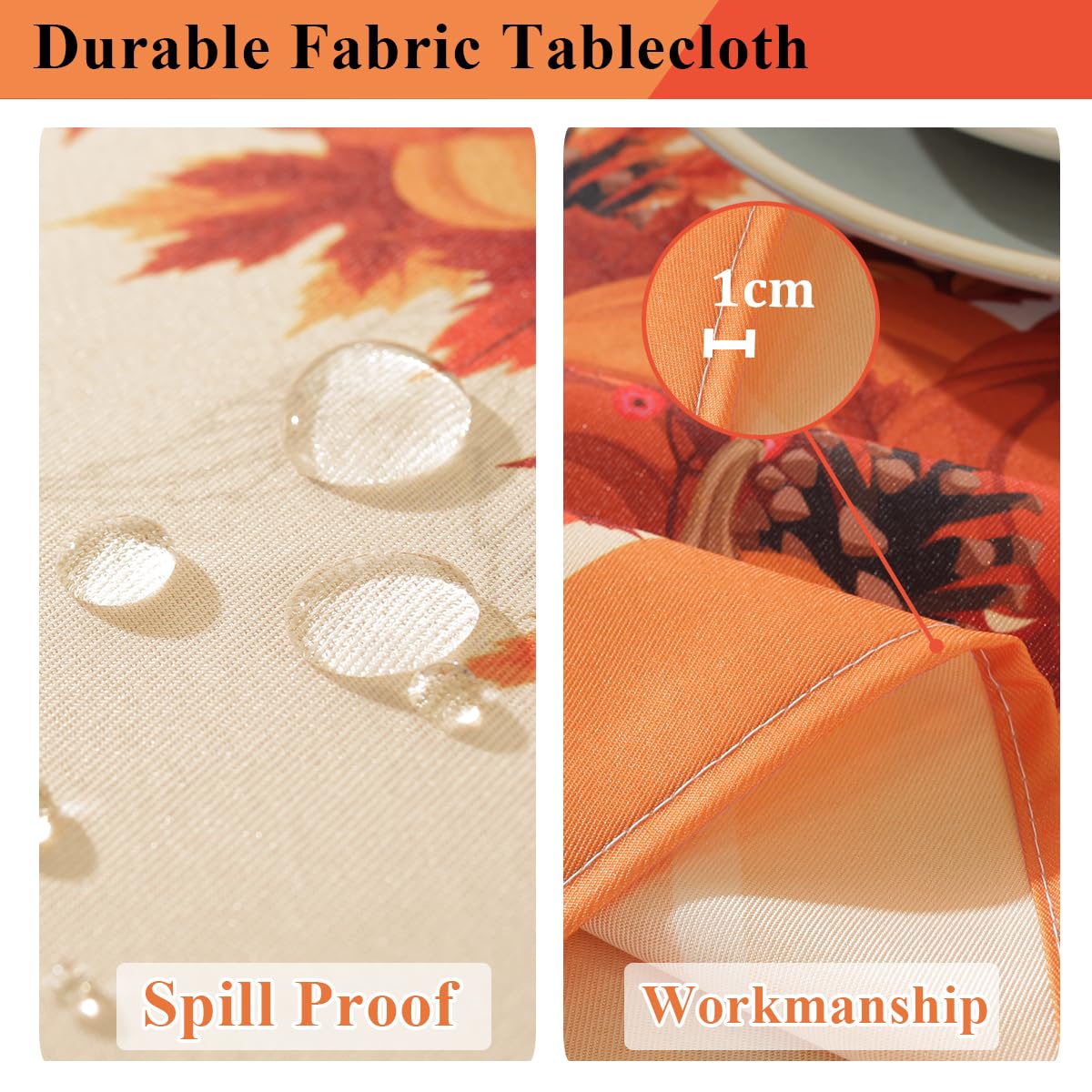 SASTYBALE fall dining setup for indoor or outdoor gatherings.