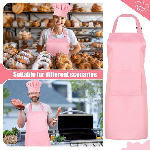SATINIOR adjustable-neck apron provides flexible fit for different body sizes.