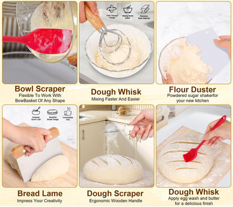 SavEase flour duster for dusting flour before proofing surfaces.