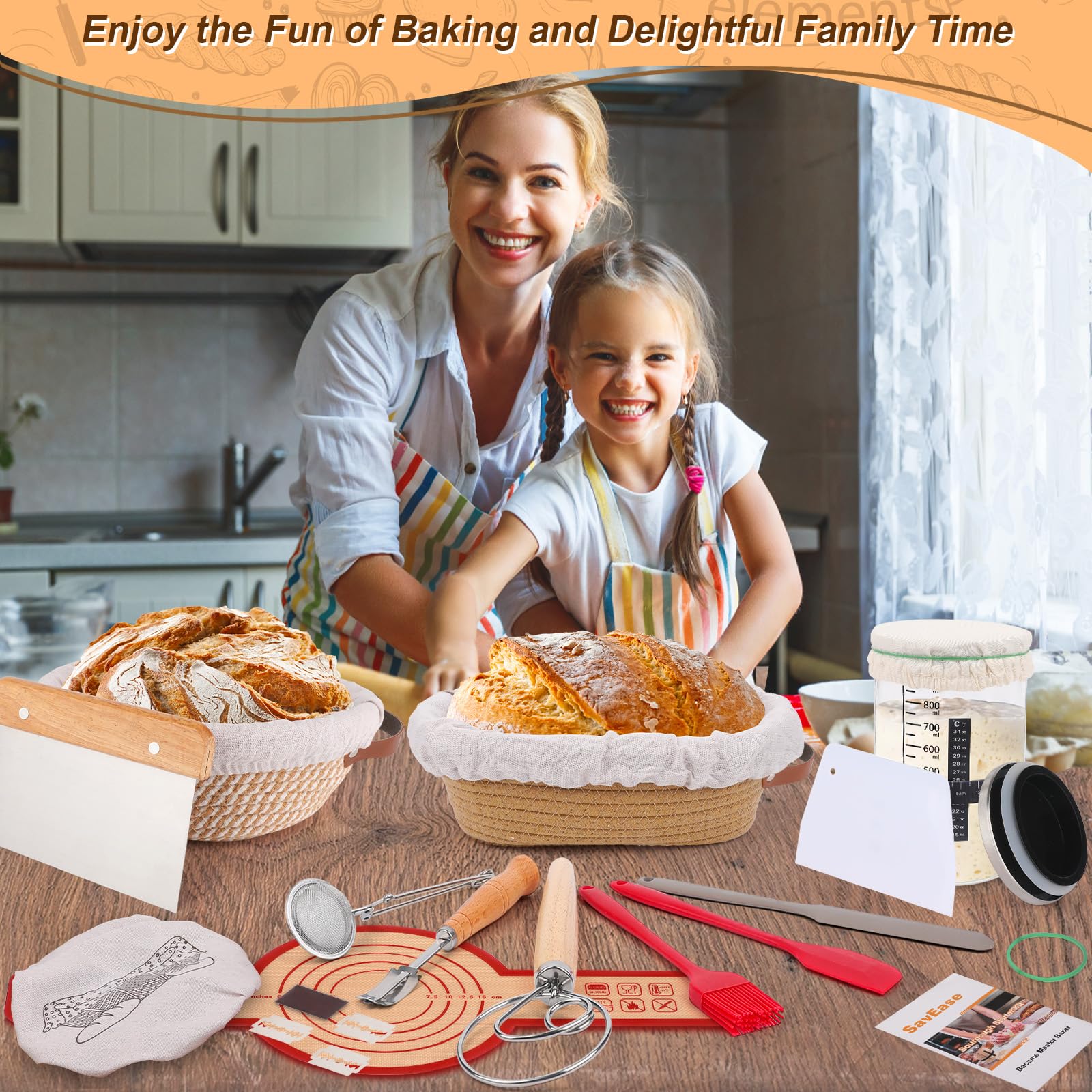 SavEase silicone bread sling for safe dough transfer to the oven.
