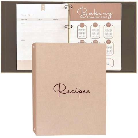 SAVI Co. recipe organizer with eight dividers for neat categorization