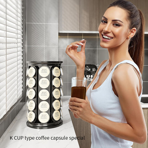 SAVORI compact coffee organizer fits small spaces without sacrificing capacity