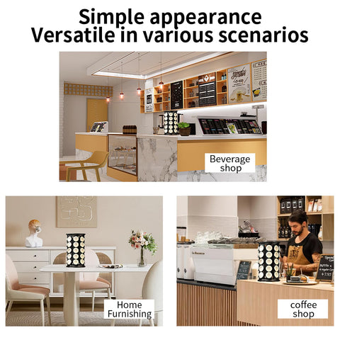 SAVORI countertop organizer keeps pods and mugs within easy reach