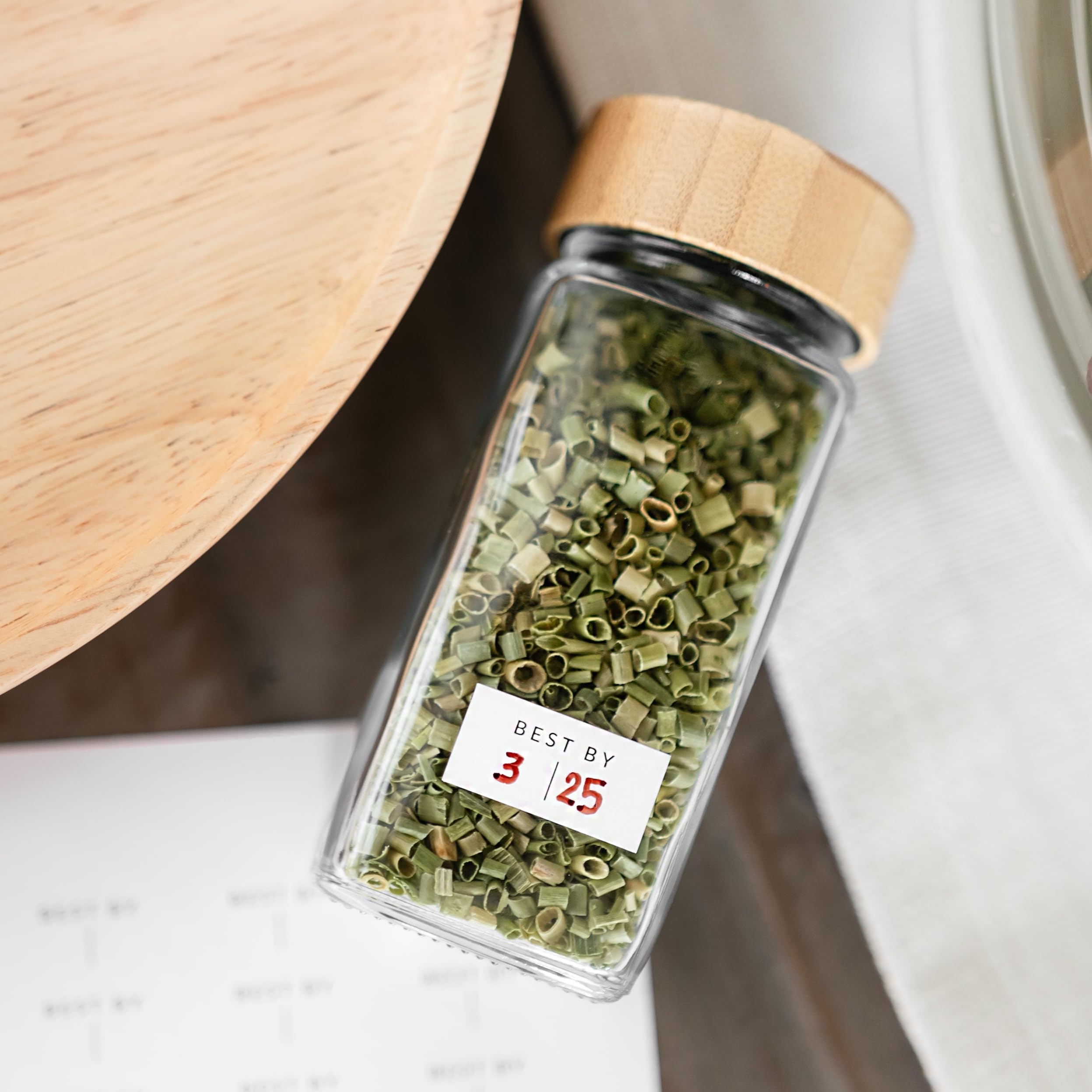 Savvy & Sorted complete 4 oz spice jar set for everyday use.