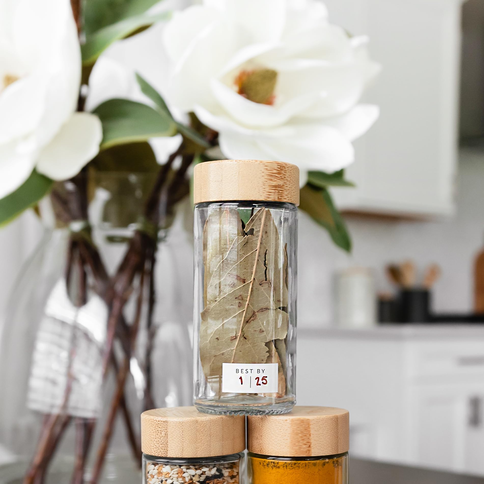 Savvy & Sorted 24-pack in a kitchen setup, ready to organize spices.