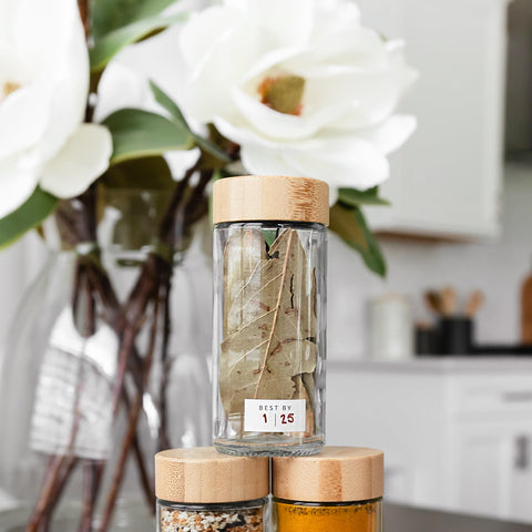 Savvy & Sorted 24-pack in a kitchen setup, ready to organize spices.