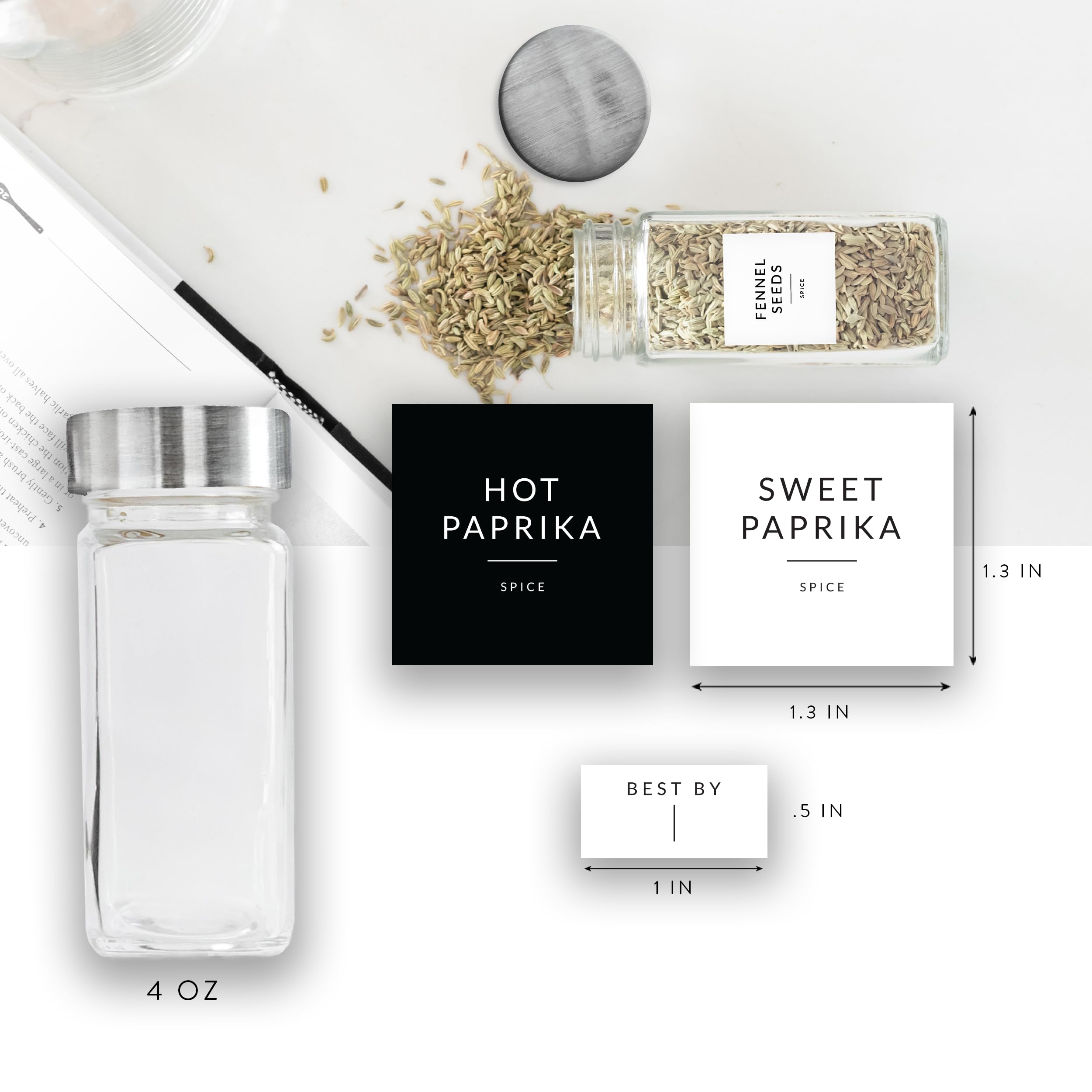 SAVVY & SORTED pepper-grinder lid helps grind fresh pepper at your counter.