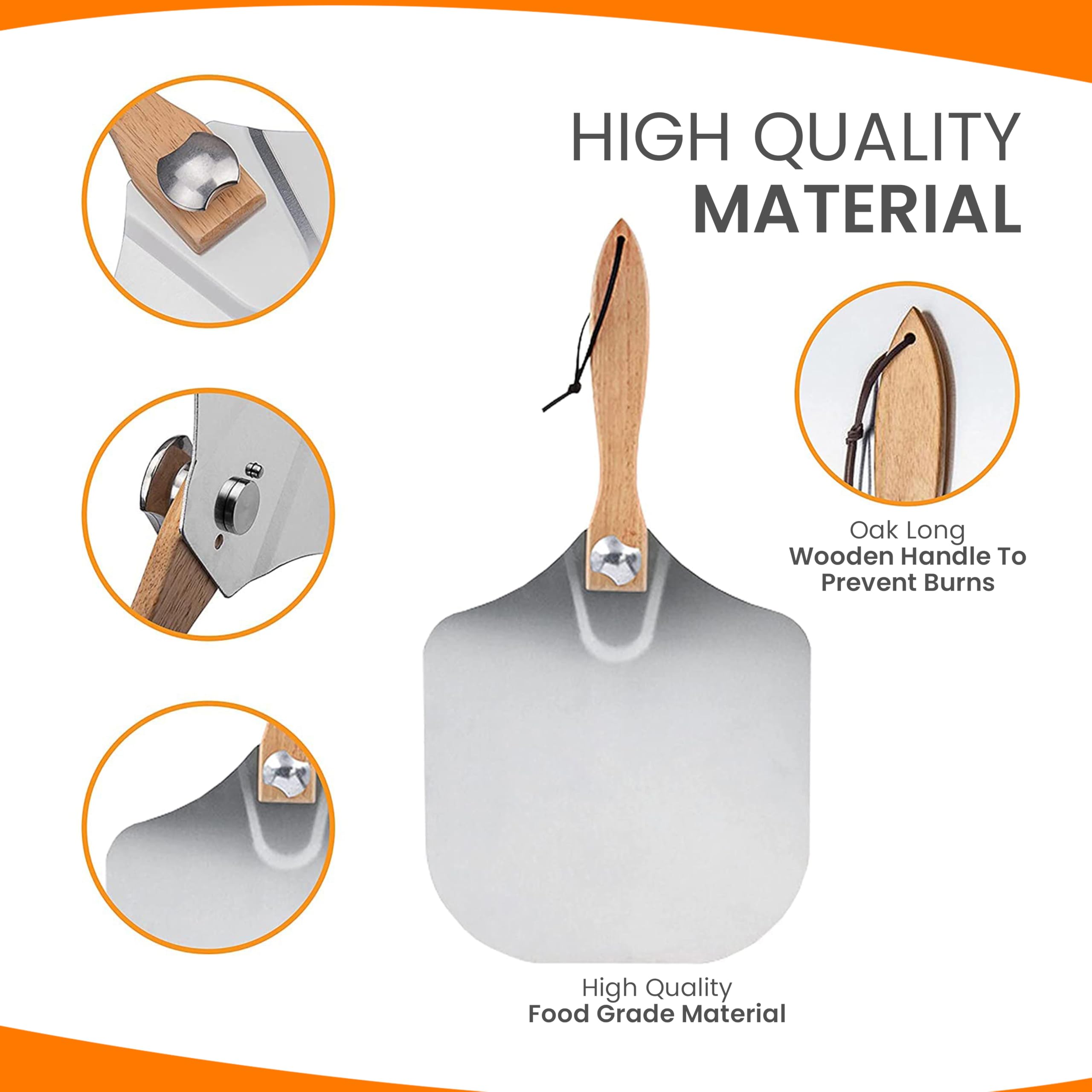 SAVVY KITCHEN AND HOME SKH aluminum surface provides durable pizza transfers