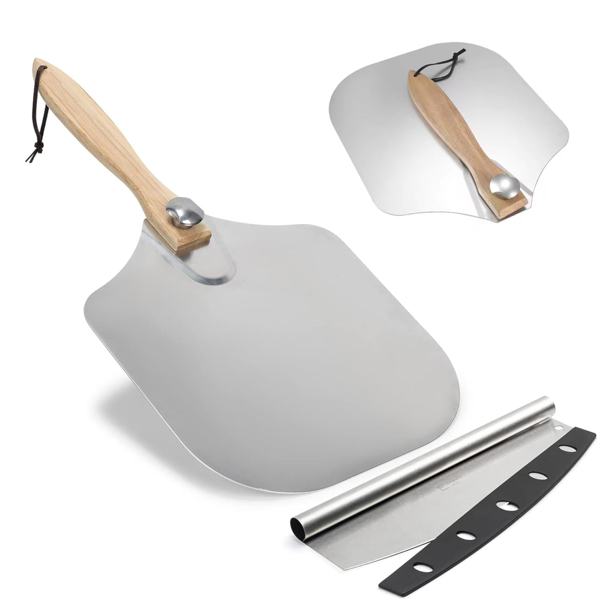 SAVVY KITCHEN AND HOME SKH premium pizza peel with foldable handle for compact storage