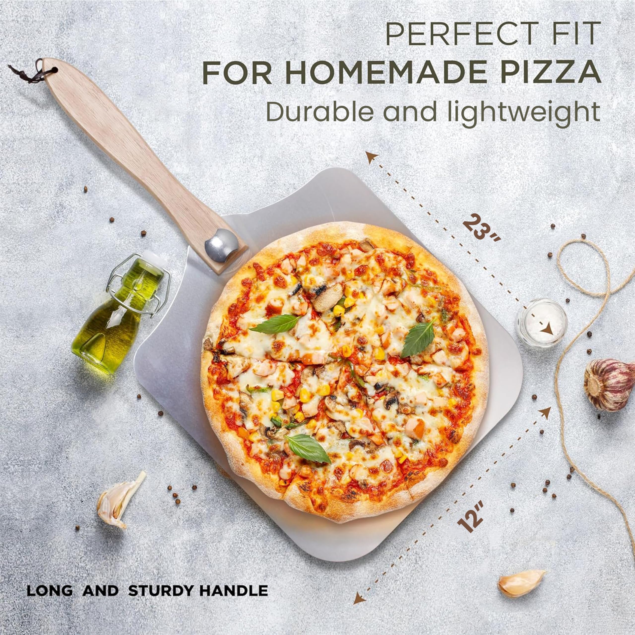 SAVVY KITCHEN AND HOME SKH peel used on grill for versatile cooking