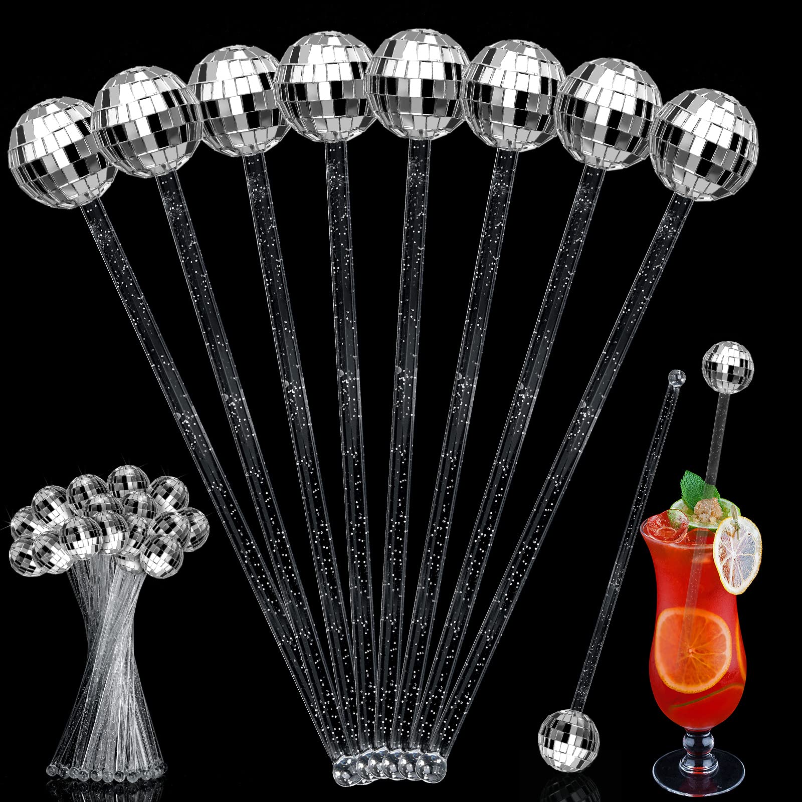 Sawysine disco ball sticks ideal for bar service and cafe use