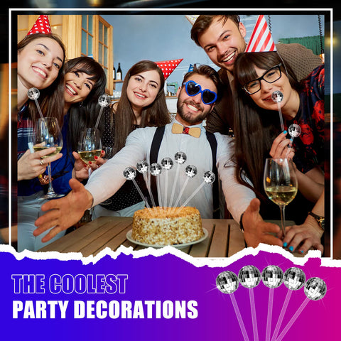 Sawysine disco ball stirrers suit weddings and parties with flair