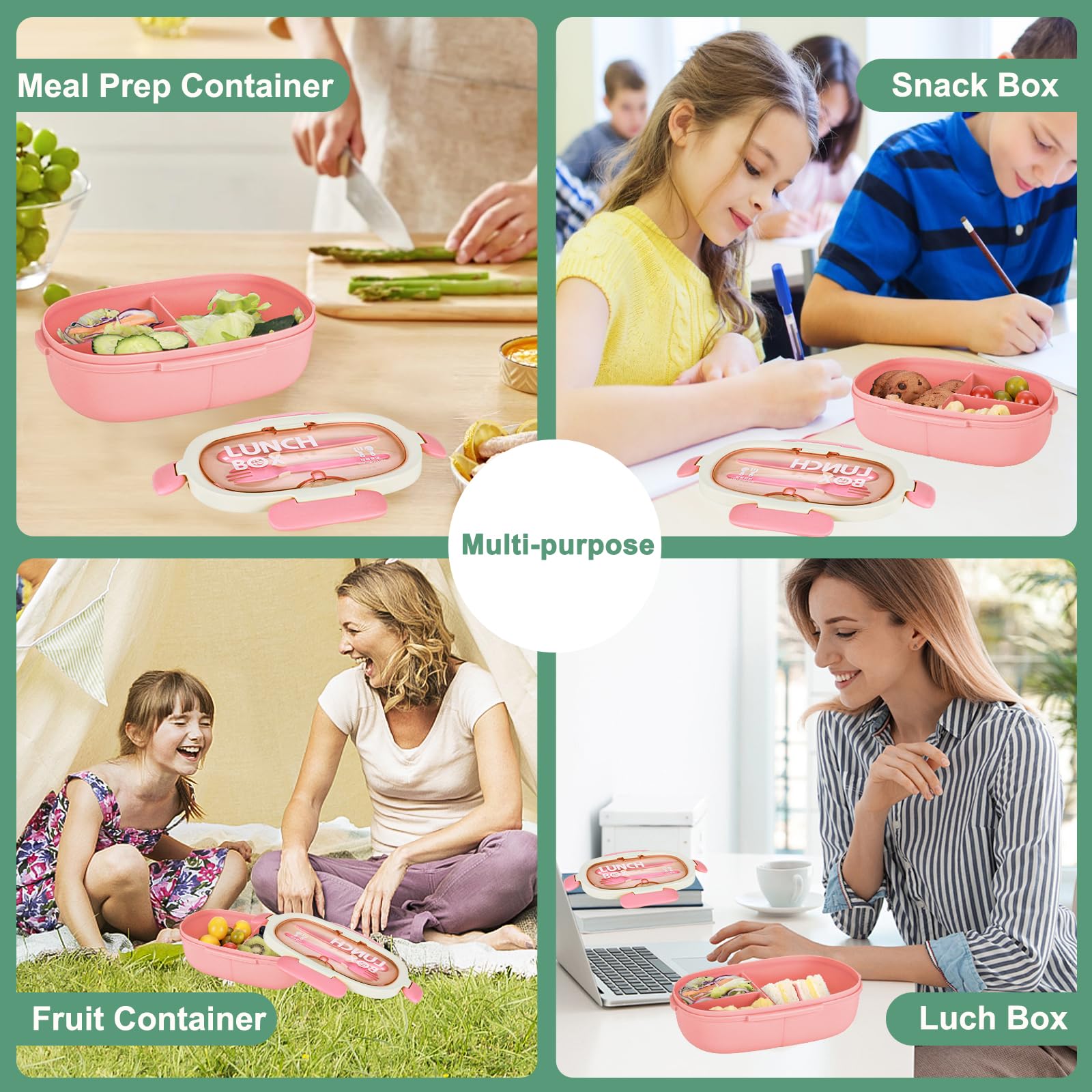 SAYAPE Bento Box has a leak-proof lid to prevent spills during transit.