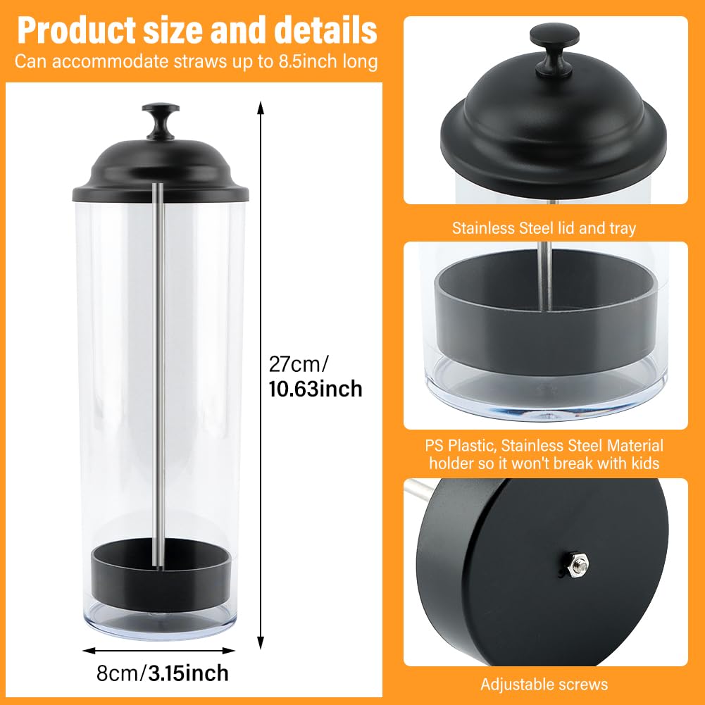 Saycker straw storage organizer blends with kitchen decor while staying hygienic.