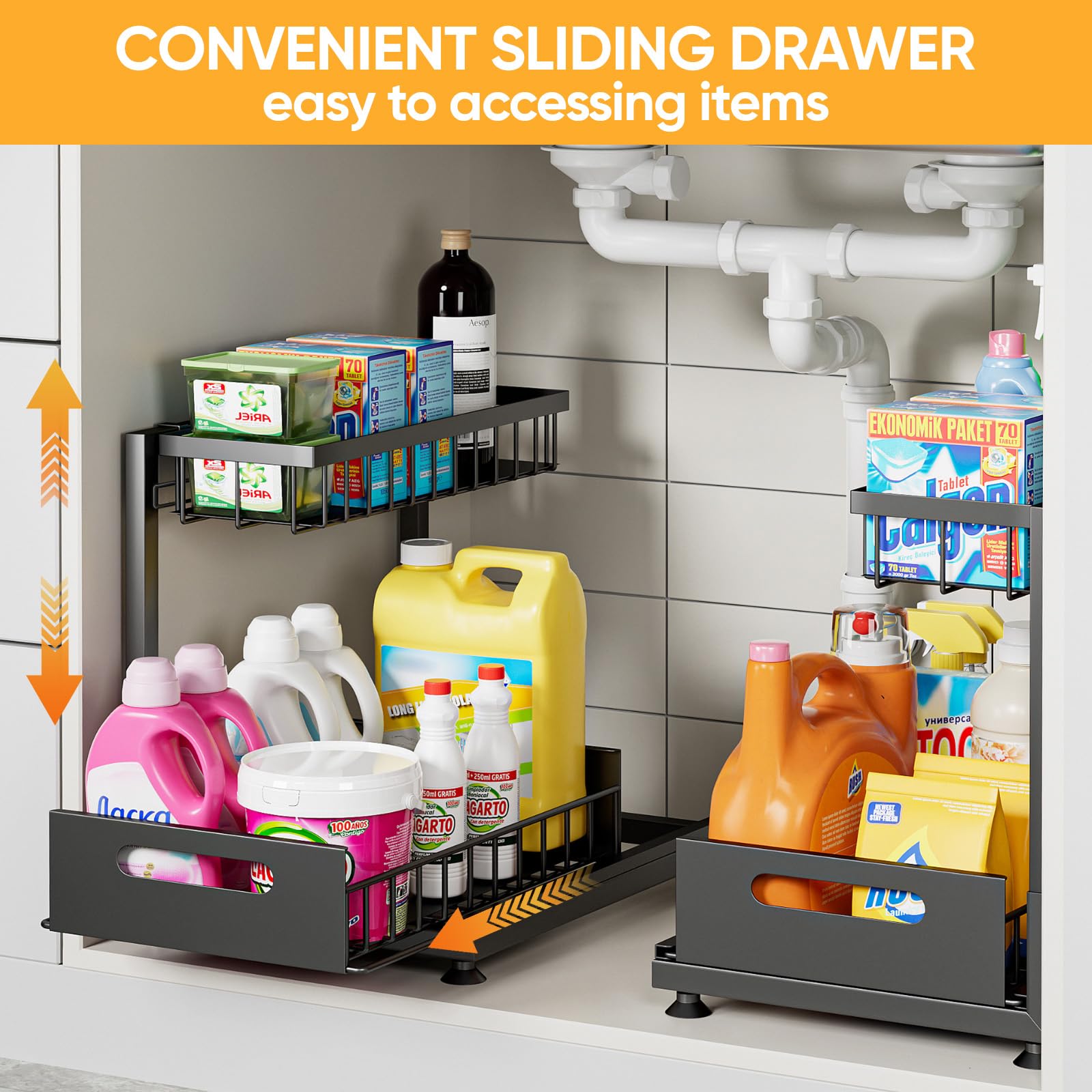 Saydear compact dimensions fit standard cabinets for organized space.