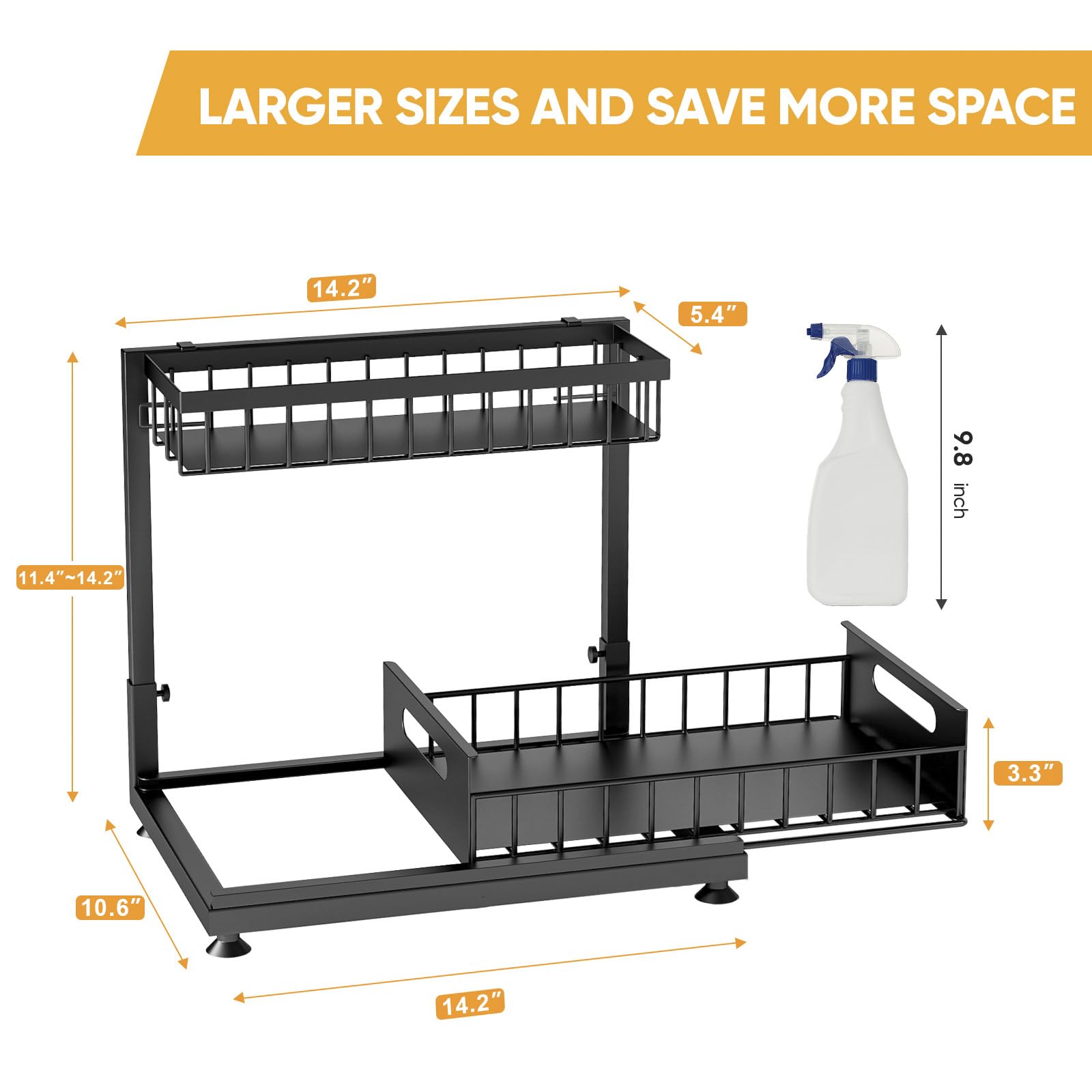 Saydear easy tool-free installation saves time.