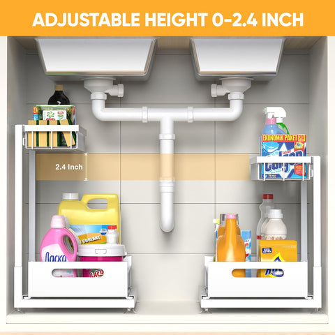 Saydear two-tier pull-out drawer keeps items accessible without digging