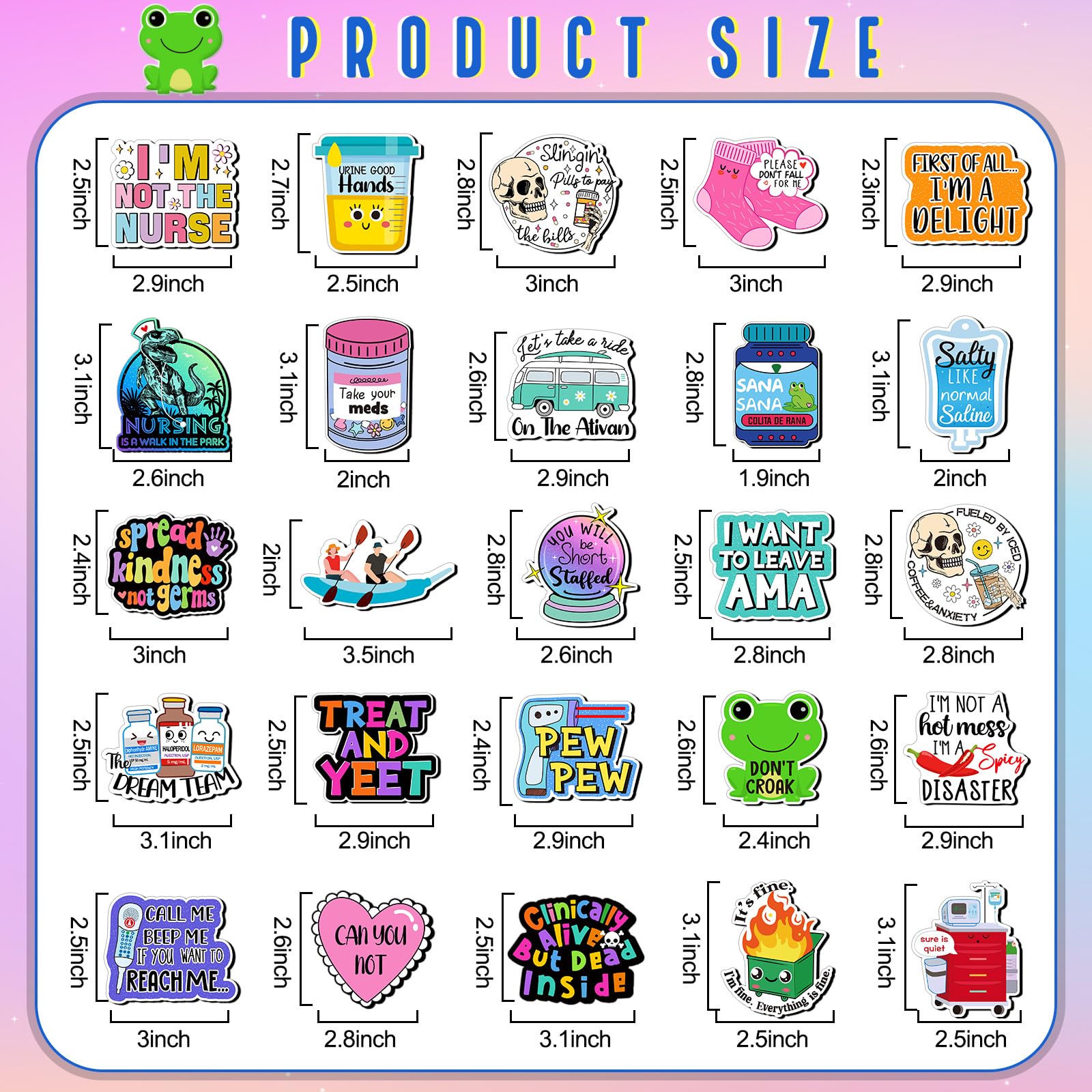 Saysurey nurse-week designs showcase pride with waterproof magnets.
