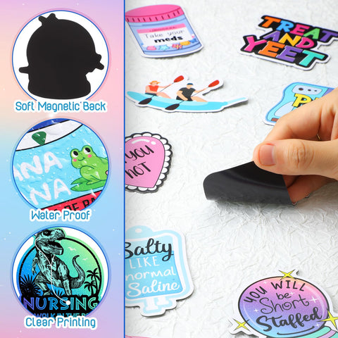 Saysurey medical-themed decals are sturdy and reusable for lockers.