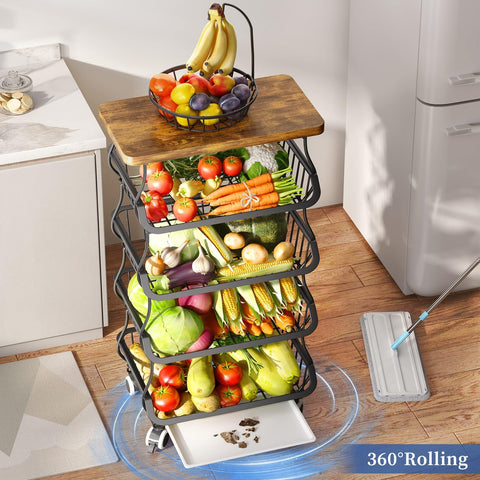 SAYZH black finish adds modern style to pantry organization