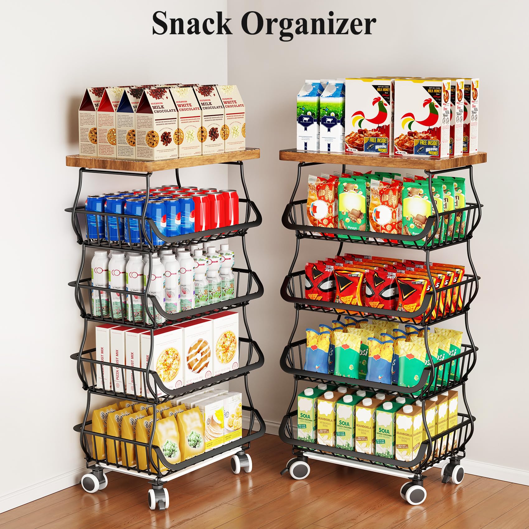 SAYZH capacious baskets hold fruits, vegetables, snacks and more
