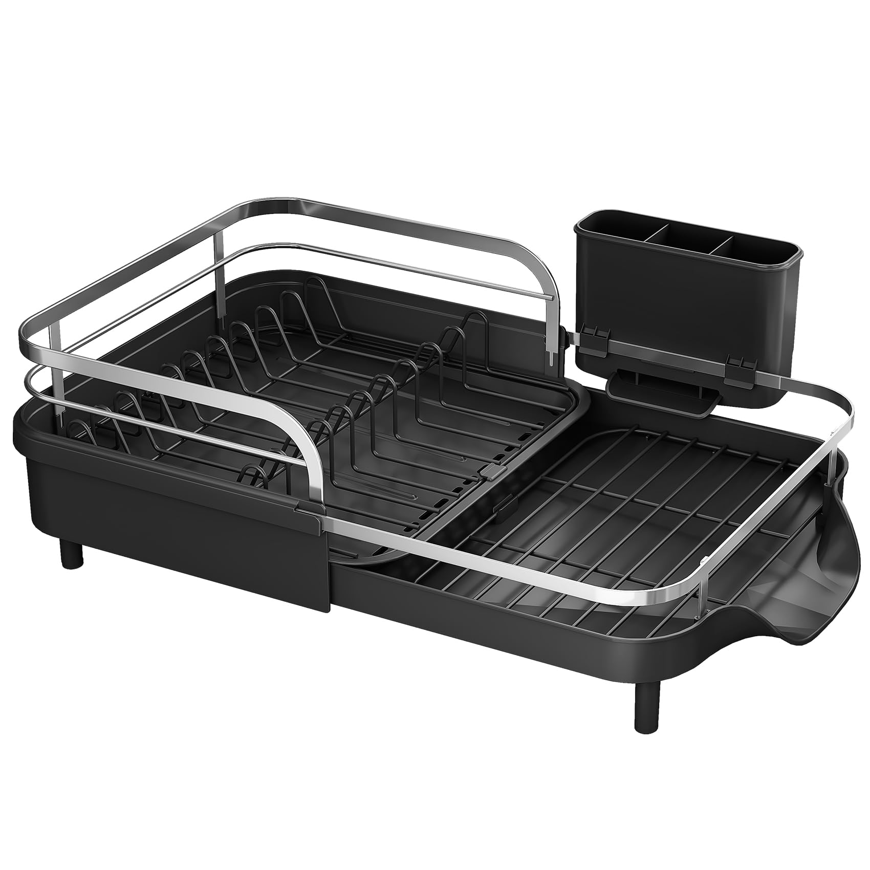 SAYZH compact yet expandable rack frees counter space after meals